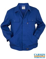 Blouson Style Jacket, 100% CO royal blue